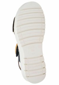 Schoenzool met een witte rubberen basis, voorzien van horizontale groeven en een lichte lip, gemarkeerd met "High Soft," maat 37.