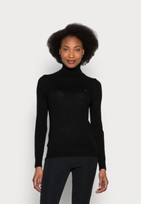 GANT ROLLNECK - Camisola - black