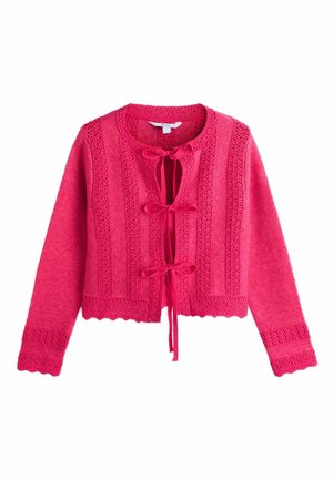 REGULAR FIT - TIE - Cardigan - pink