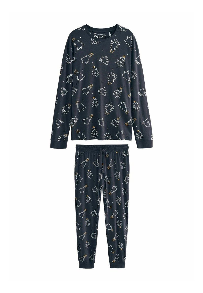 Next FAMILY MATCHBACK CHRISTMAS - REGULAR FIT - Pizsama szett - black christmas tree