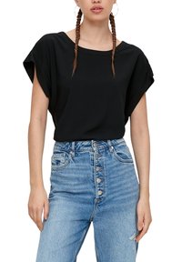 QS DOTÉ D’UNE FENTE DANS LE DOS - Bluse - schwarz