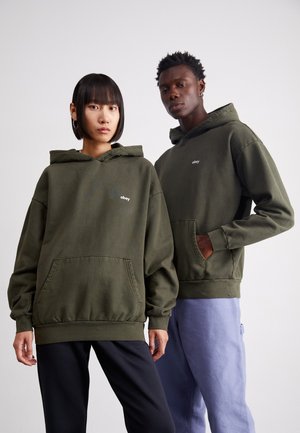 LOWERCASE HOOD UNISEX - Mikina - pigment rosin