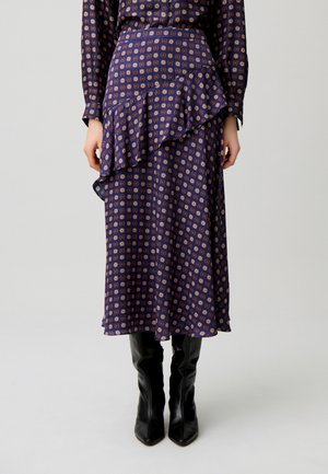 Claudie Pierlot, Falda acampanada - print marine