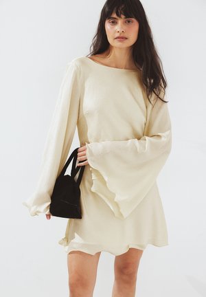 CRINKLE WATERFALL BACK MINI - Freizeitkleid - cream