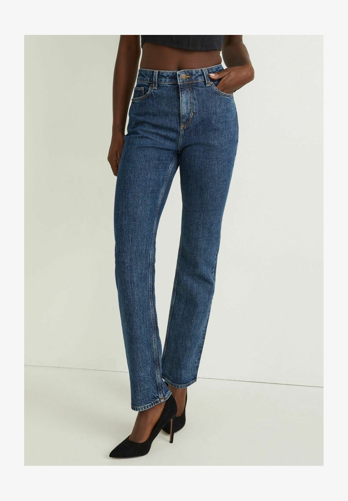 Gang Nena-Blue: Jeans Skinny Donna Power Stretch | Denim Grezzo Elasticizzato | Vita Media Chiusura Con Cerniera | Blu