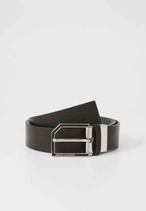 REVERSIBLE TONGUE BELT UNISEX - Cintura - black/charcoal grey