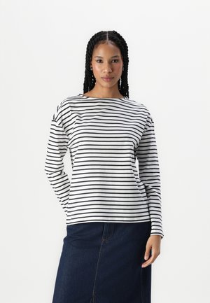 BOAT NECK RELAXED - Top s dlhým rukávom - off white