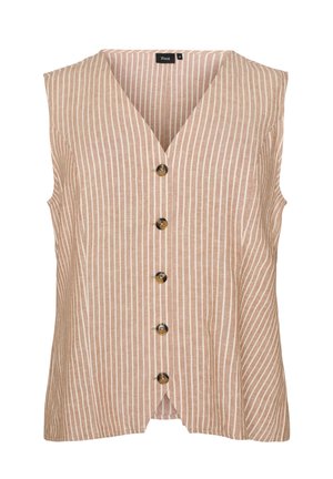 Zizzi, Vest - beige