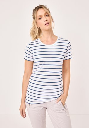 SHORT SLEEVE RUNDHALS - Print T-shirt - navy