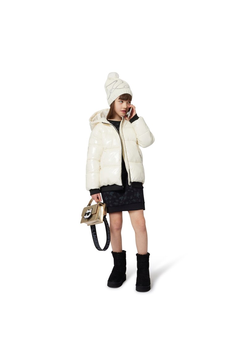 KARL LAGERFELD KIDS PUFFER JACKET - Vinterjakke - off white