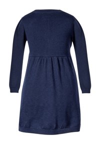 happy girls MIT KNOPFLEISTE UND SCHMETTERLING - Stickad klänning - navy