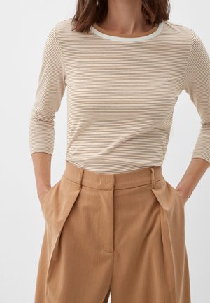 s.Oliver, T-shirt à manches longues - beige