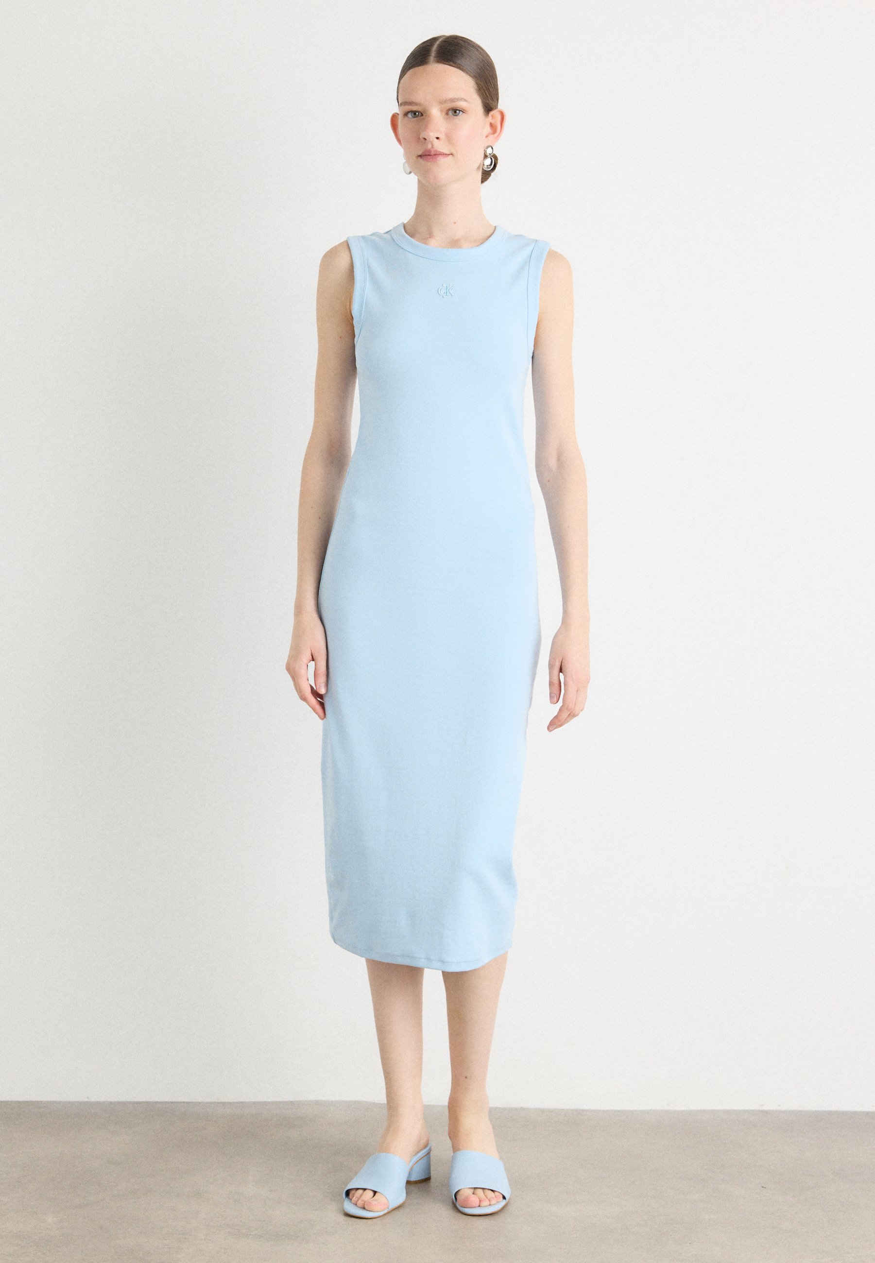 Calvin Klein Jeans Jersey dress - cool blue/light blue - Zalando.ie Calvin Klein Jeans Jersey dress - cool blue/light blue - Zalando.ie