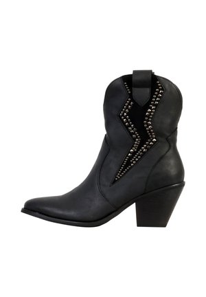 À ZIP - Bottines de cowboy / motard - noir