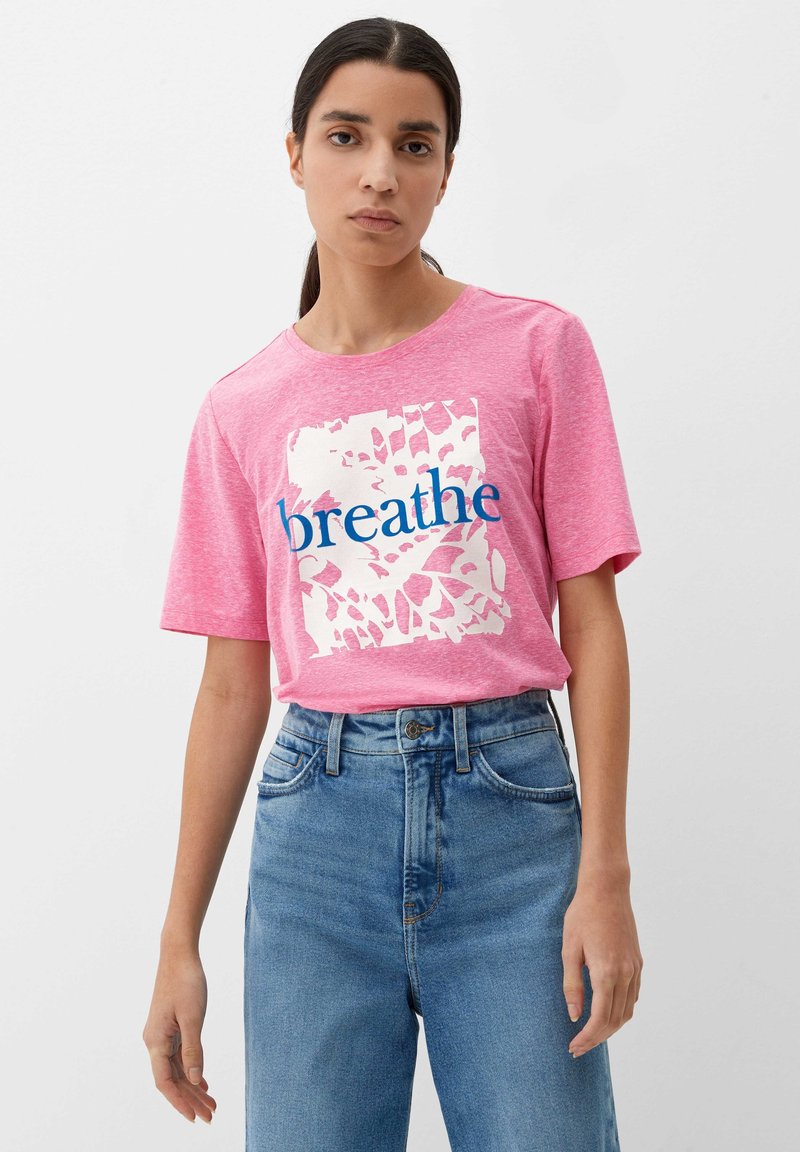 s.Oliver MIT FRONTPRINT - T-shirt z nadrukiem