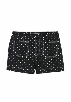 REGULAR FIT - POLKA DOT  - Shorts - black