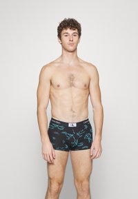 Calvin Klein Underwear - TRUNK 3 PACK CK 96 COTTON - Trunks - blue/grey/black Thumbnail Image 1
