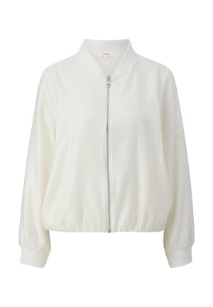 s.Oliver MIT PAILLETTEN - Bomber Jacket - ecru