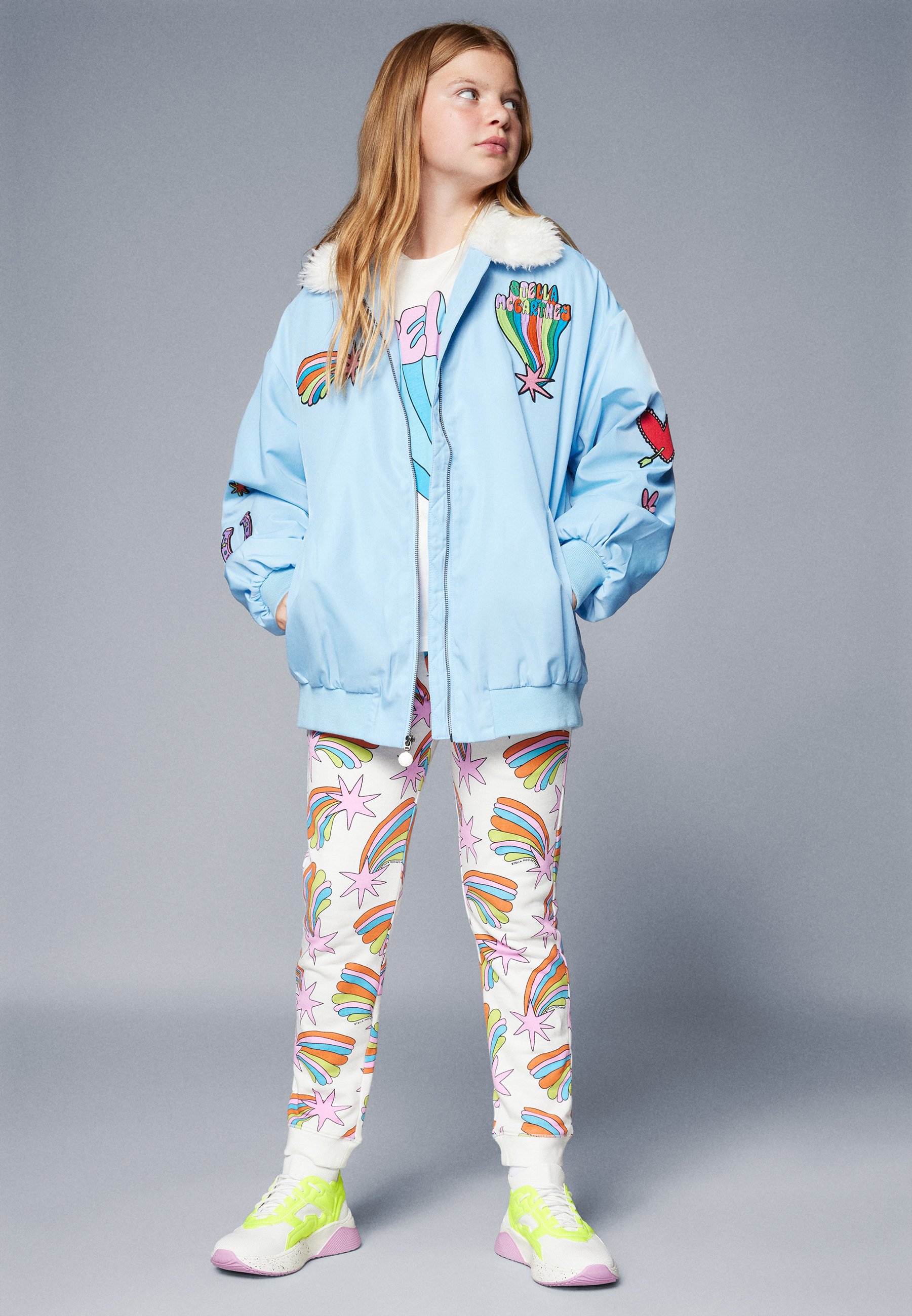 Stella McCartney Kids - Kurtka zimowa/jasnoniebieski - Zalando.pl