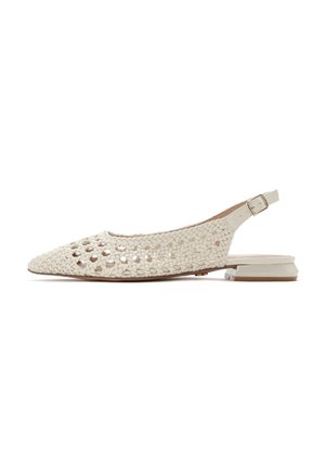 Slingback ballet pumps - creme