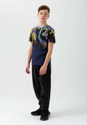 T-shirt z nadrukiem - navy