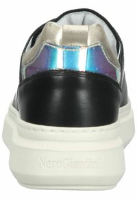 Nerogiardini Sneaker Donna In Pelle Nera - Art.I411560D - Suola Gomma 4,5 Cm - 2