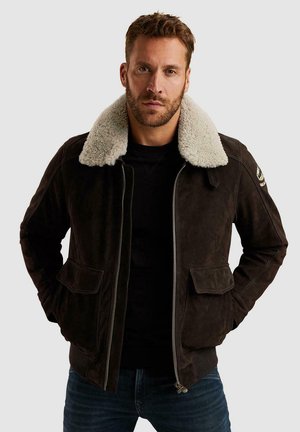 PME Legend GREENVILLE - Læderjakker - d brown