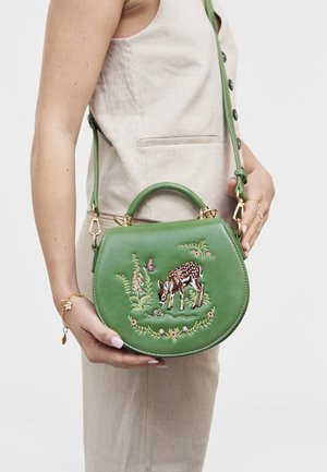 FABLE ENGLAND, FAWN & SNAIL EMBROIDERED - Skuldertasker - green