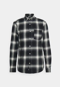 Não selecionado, dark navy