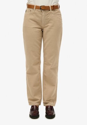 Superdry & Co STRAIGHT LEG - Broek - peyote beige