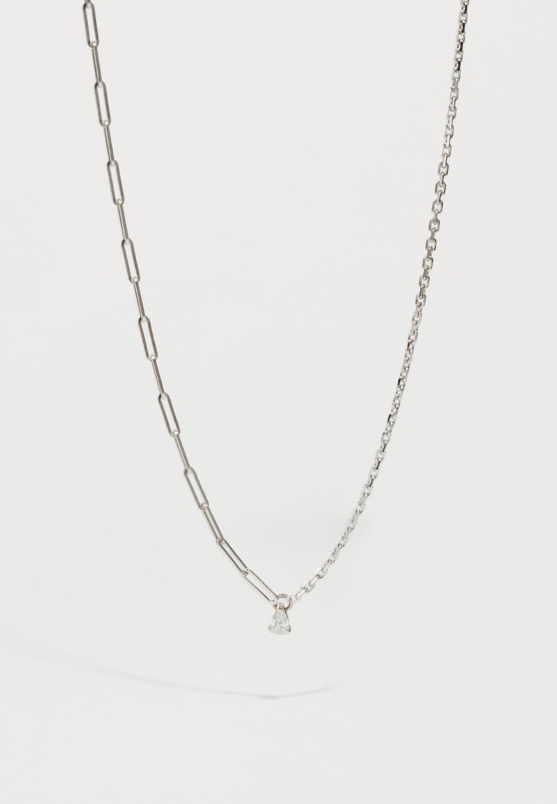 Yvonne Leon COLLIER SOLITAIRE UNISEX - Necklace - white gold-coloured