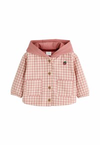 Next REGULAR FIT - GINGHAM STRAWBERRY HOODED   - Tunn jacka - pink