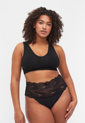 WITH WIDE TRIM - Slip - black