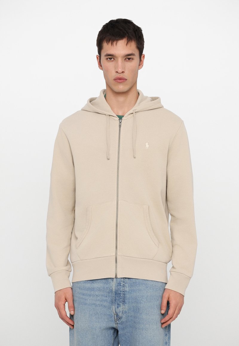 Polo Ralph Lauren - LOOPBACK FLEECE FULL ZIP HOODIE - Sweat zippé - stoneware grey, Agrandir