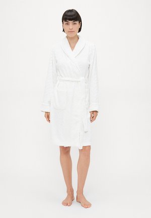 SO SOFT SHAWL COLLAR SHORT ROBE - Badekåpe - white