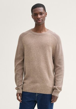 TOM TAILOR Jumper - parasol brown melange