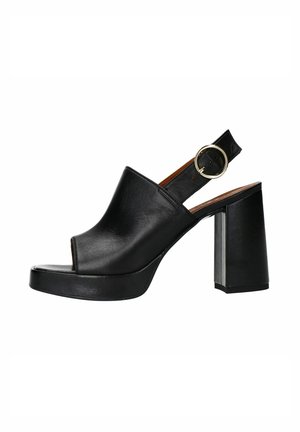 Sandalen met hoge hak - black