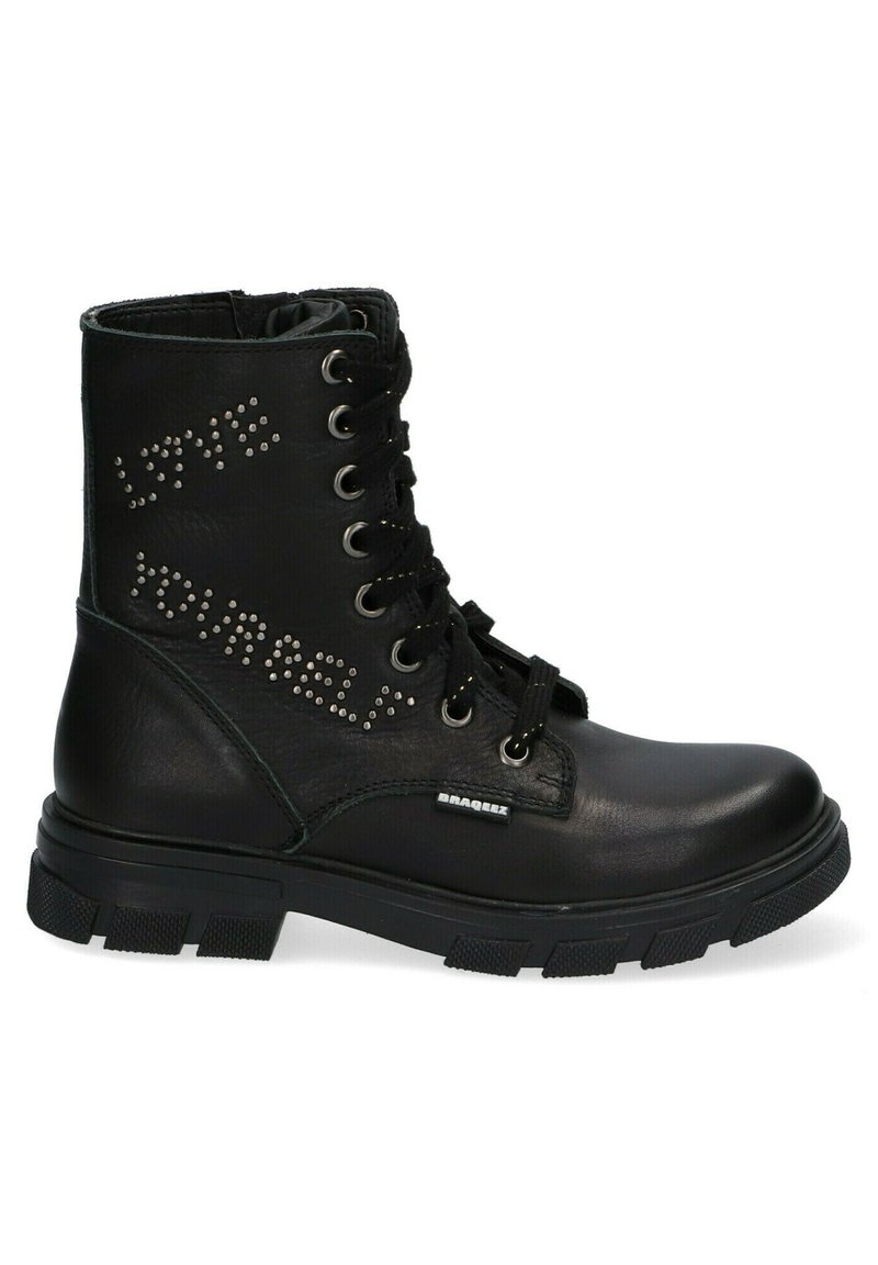 Kinder Booties | Braqeez Schnürstiefel zwart/schwarz - GV11887 Kinder Booties | Braqeez Schnürstiefel zwart/schwarz - GV11887