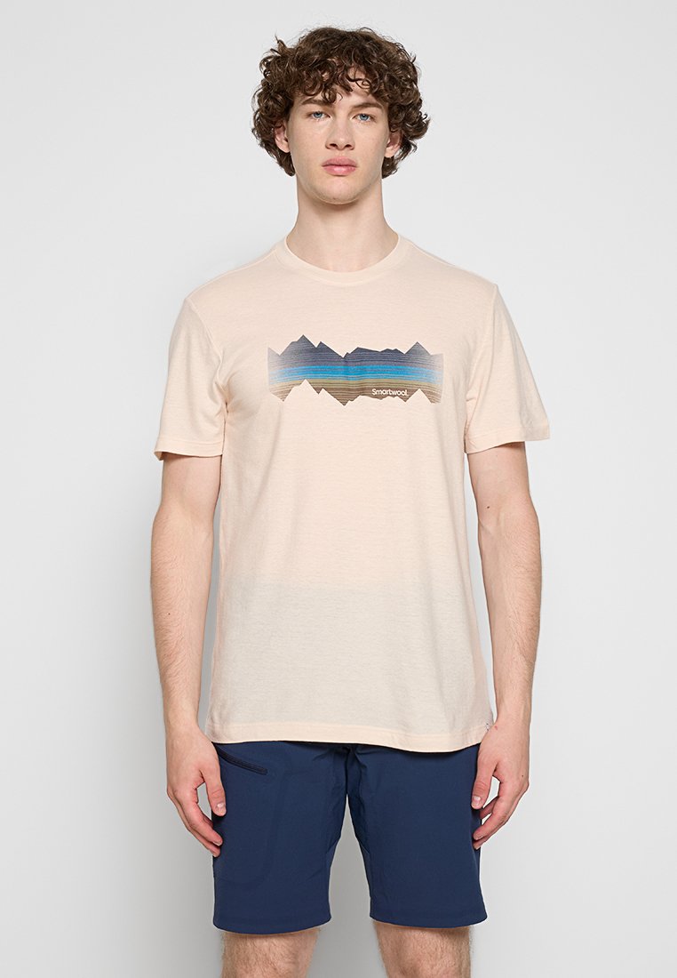 SmartWool T-shirt print beige