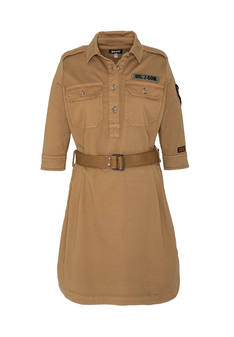 Schott ROBJANEW - Abito a camicia - camel