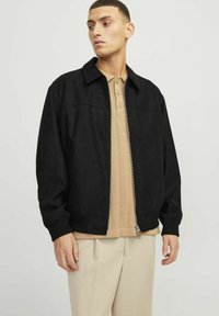 Jack & Jones PREMIUM Dirbtinės odos striukė - black