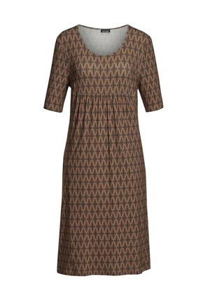 DRUCK ELASTISCHES MIT MODISCHEM DRUCK - Jerseyjurk - black   milk coffee