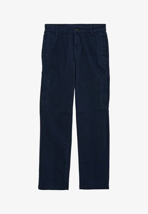 s.Oliver, MIT DOBBY STRUKTUR - Stoffhose - navy