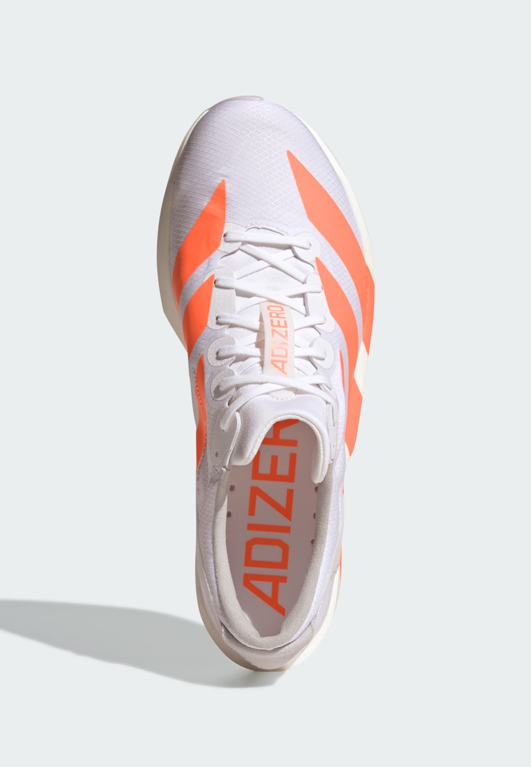 adidas ADIZERO トレーニングシューズ ホワイト/オレンジ adidas Performance ADIZERO ADIOS 9 - Road running shoes - cloud