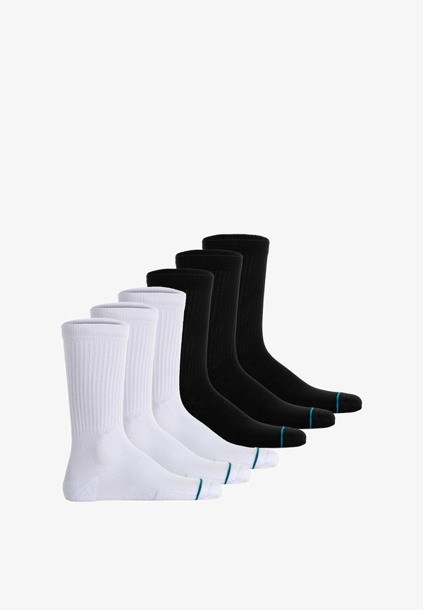 UNISEX 6ER PACK - ICON LOGO BASIC CREW ICON - Socks - schwarz weiΓ
