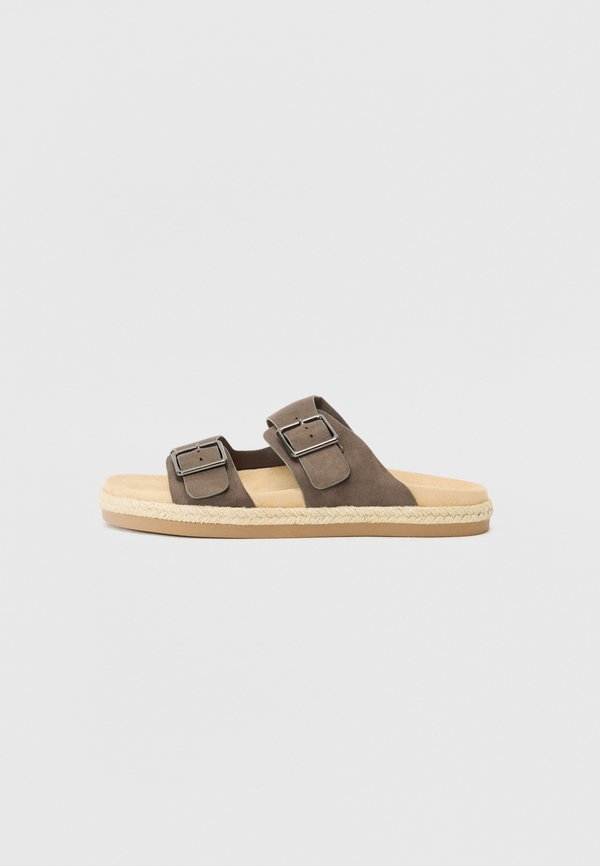 UNISEX - Pantolette flach - olive