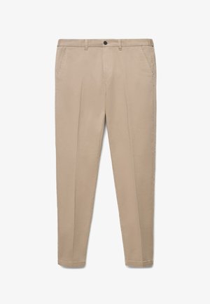Calliope, PANTALONE LUNGO TINTA UNITA - Pantalon classique - tortora