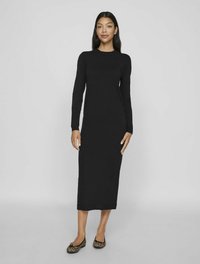 VILA Strikket kjole - black