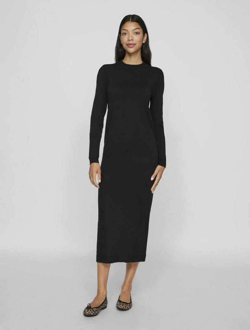 VILA Strikket kjole - black