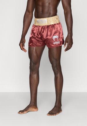 CLASSIC MUAY THAÏ - Pantaloni scurți sport - burgundy/gold/white